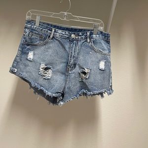 Ripped jeans shorts from SHEIN size large